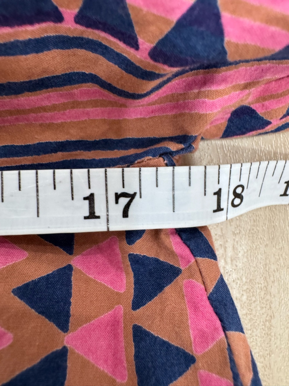 Oliphant Mandarin Balloon Blouse Top Tribal Boho Flowy Small *Button FLAW - Picture 11 of 16